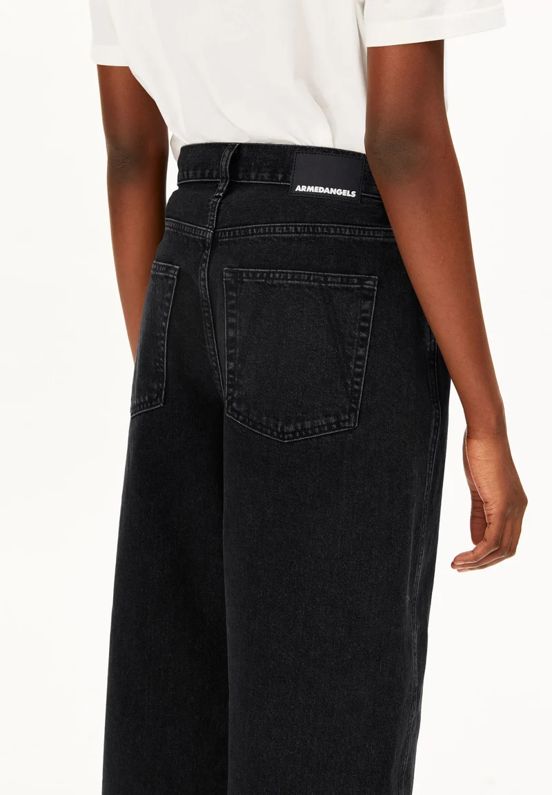 ARMEDANGELS Baarly High Waist Barrel Jeans ebony black