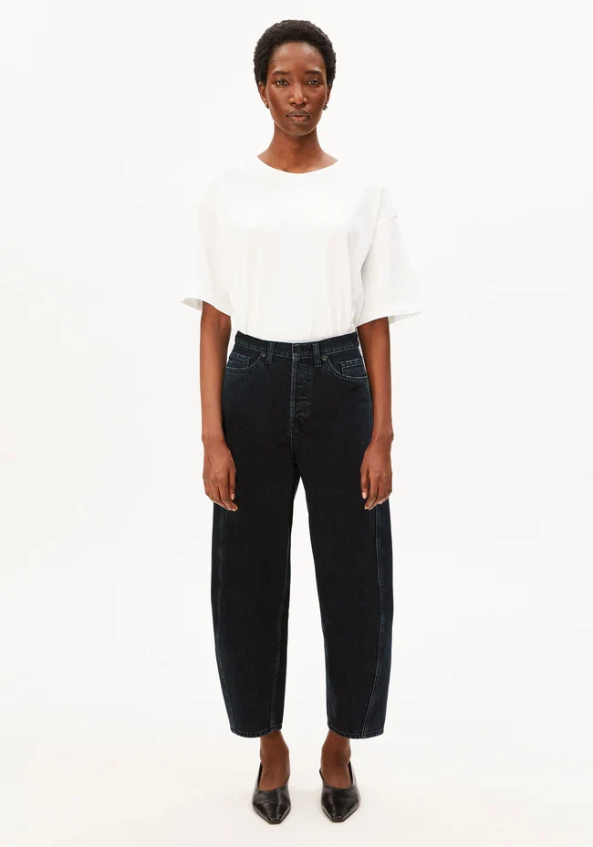 ARMEDANGELS Baarly High Waist Barrel Jeans ebony black