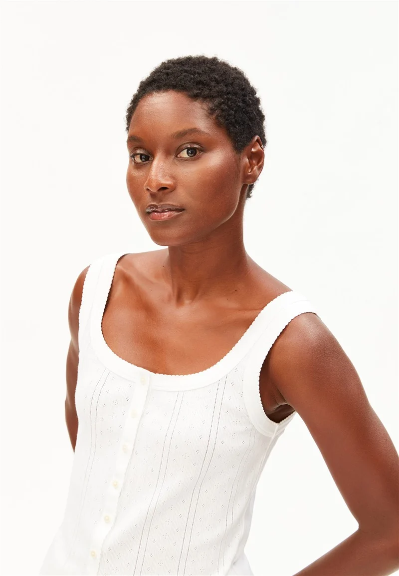 ARMEDANGELS Pointelle Top white