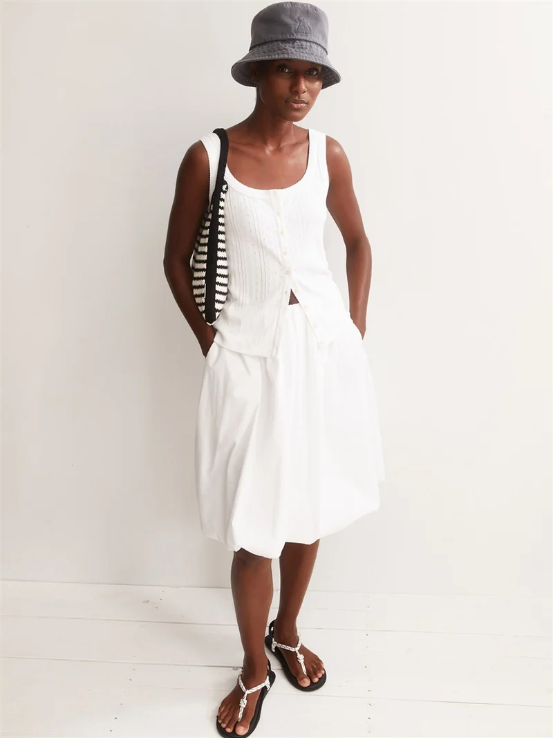 ARMEDANGELS Pointelle Top white