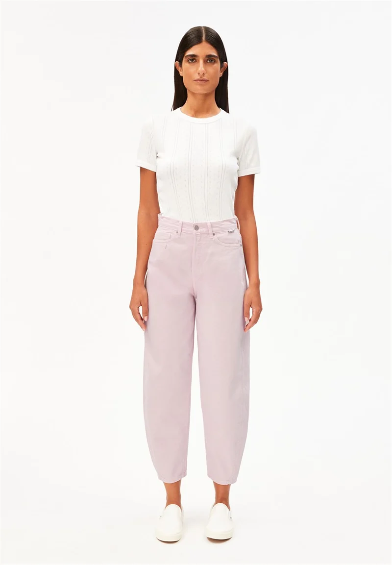 ARMEDANGELS Baarly High Waist Barrel Jean pink mist
