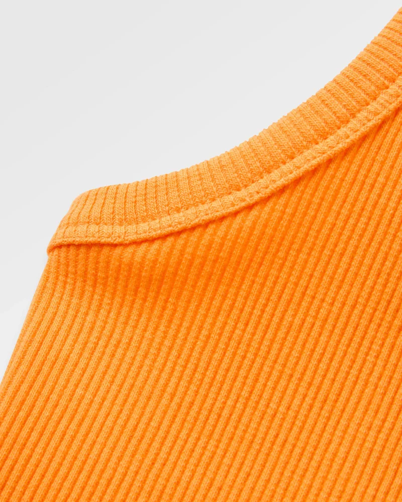 PASSENGER Atmos Ribbed Tank Top bright orange