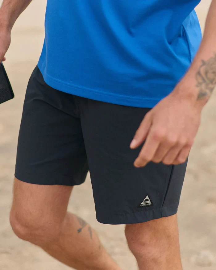 PASSENGER Drifter Beach Lined Badeshort black