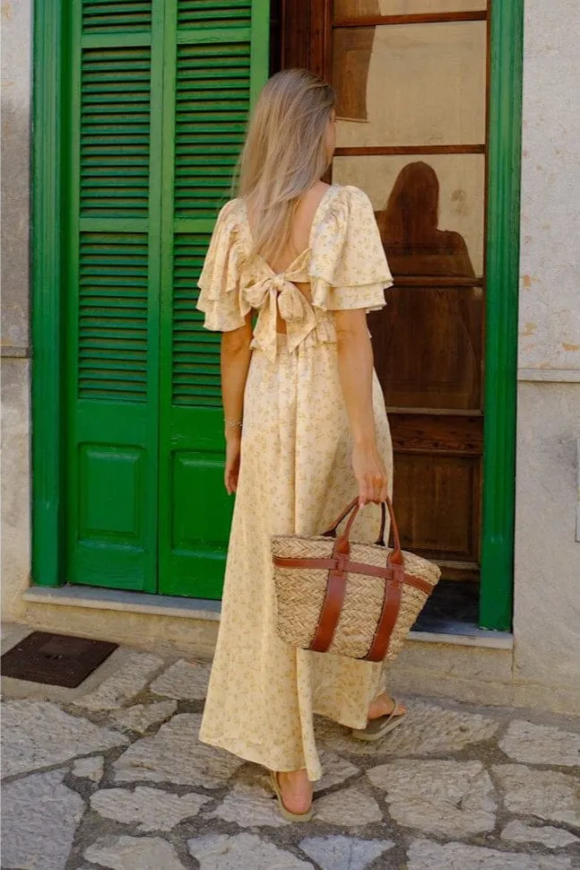 BYIC - Marthaic Maxi Dress A23935 - Yellow Flower Print