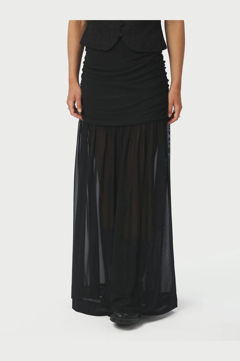 Neo Noir - Mori Layered Skirt 166934 - 100 - Black