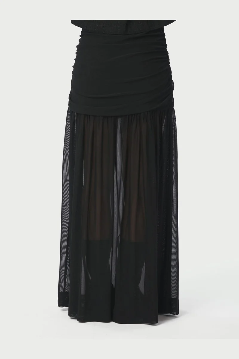 Neo Noir - Mori Layered Skirt 166934 - 100 - Black