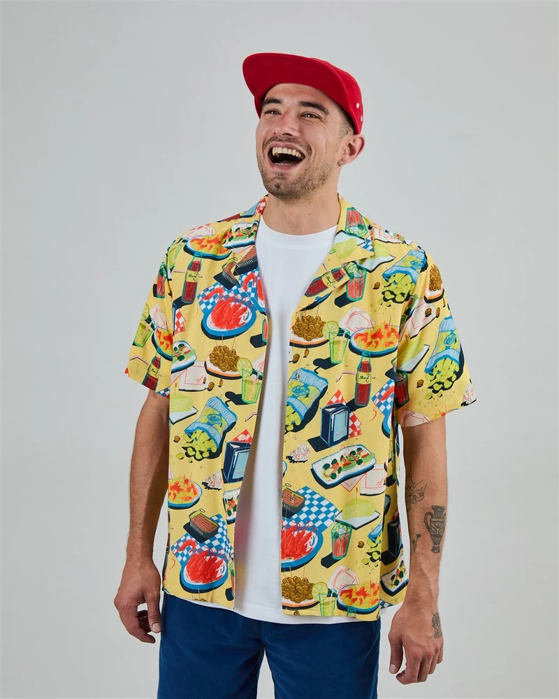 BRAVA Chiringuito Aloha Shirt yellow