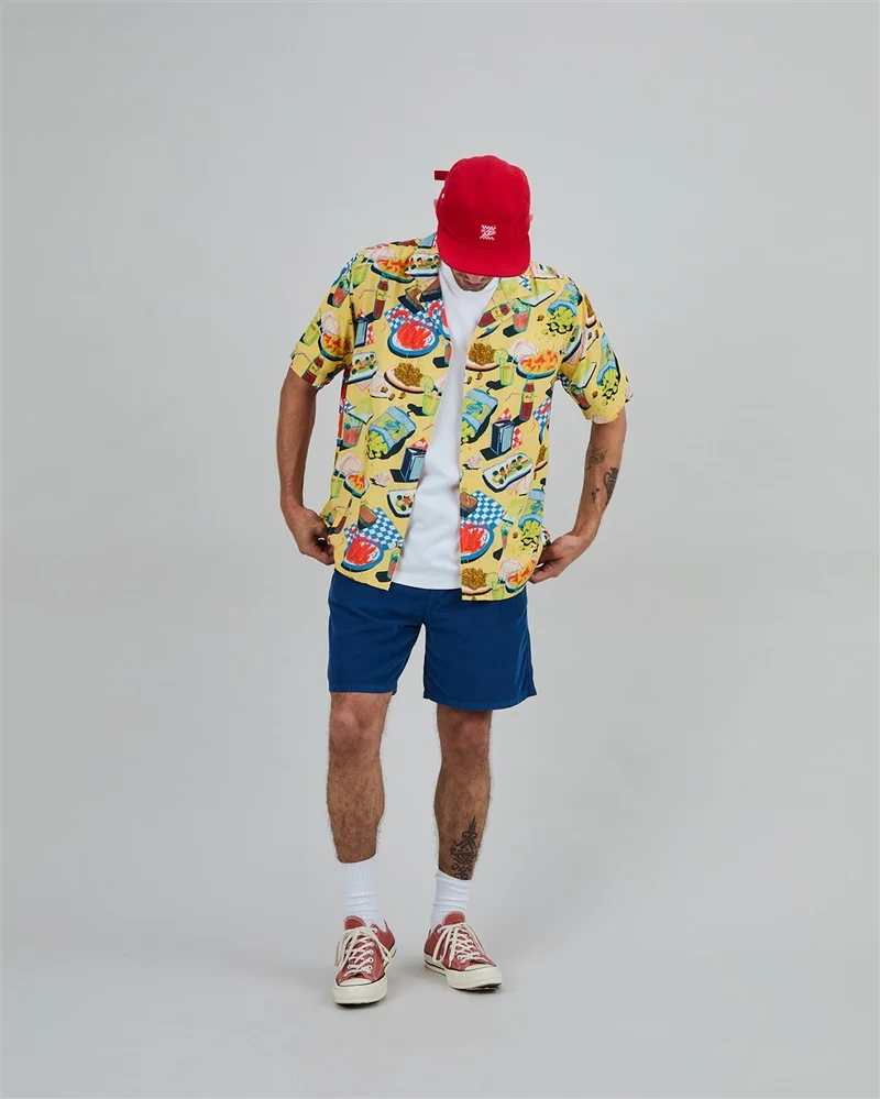 BRAVA Chiringuito Aloha Shirt yellow