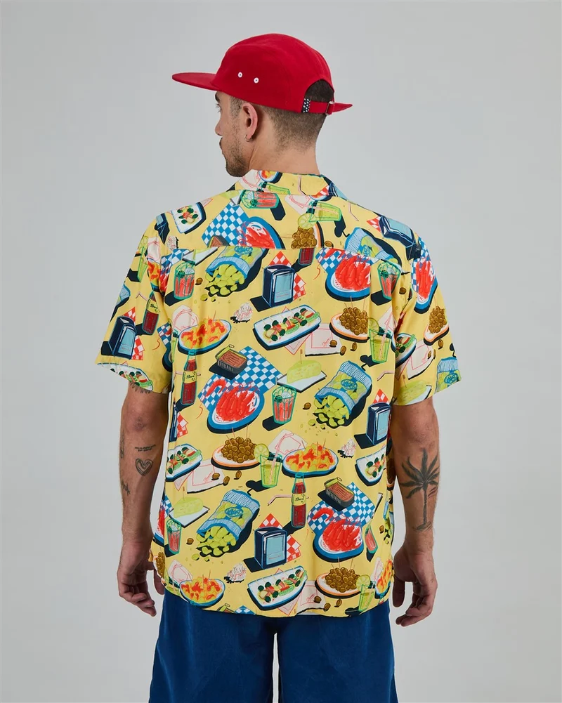 BRAVA Chiringuito Aloha Shirt yellow