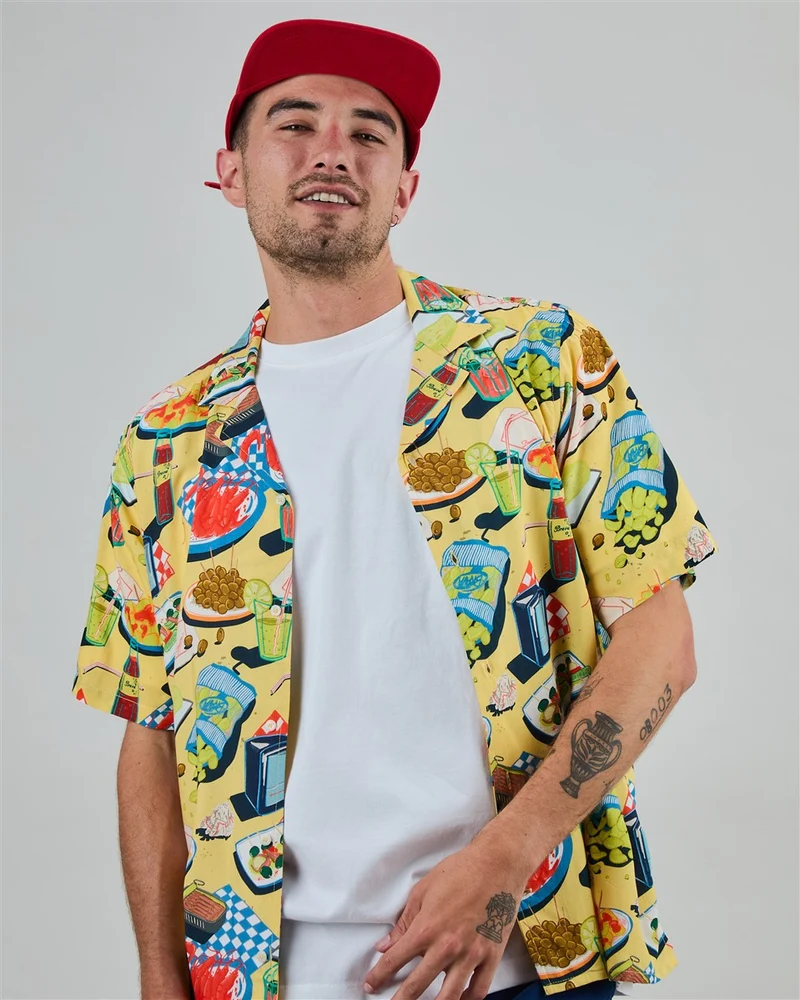 BRAVA Chiringuito Aloha Shirt yellow