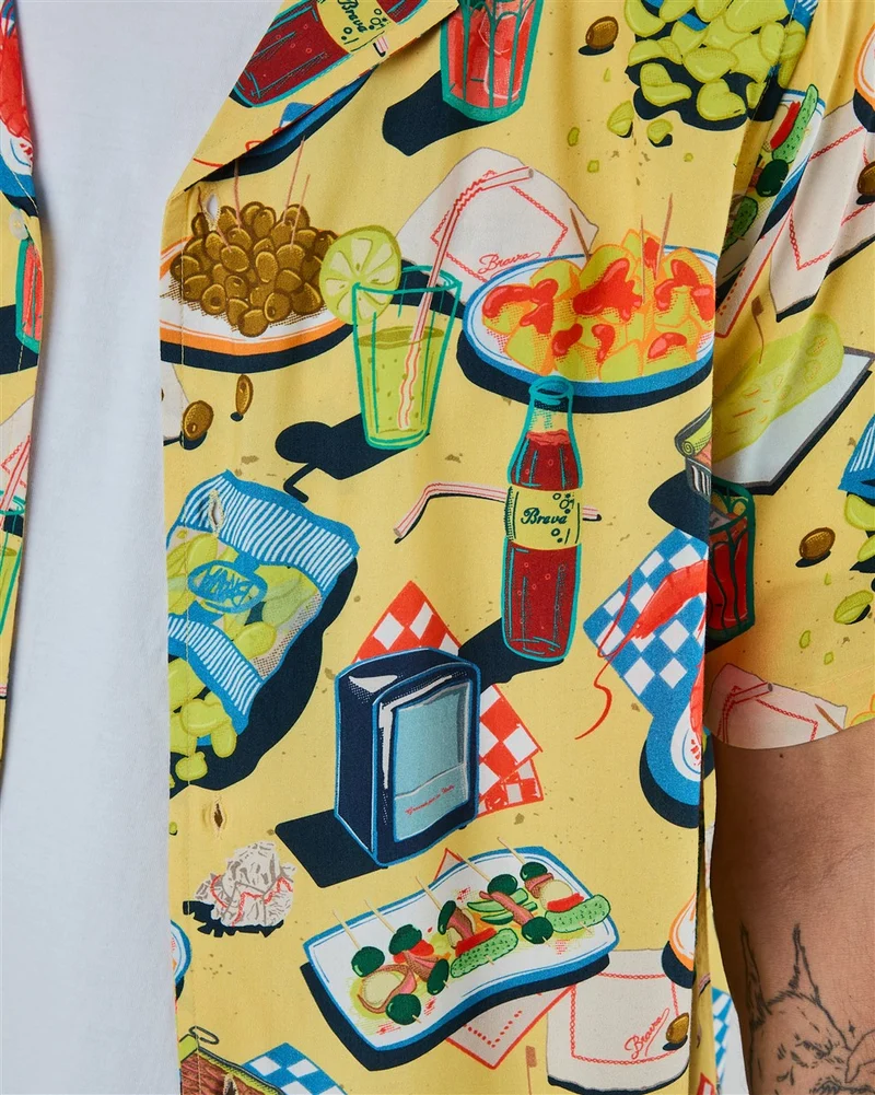 BRAVA Chiringuito Aloha Shirt yellow