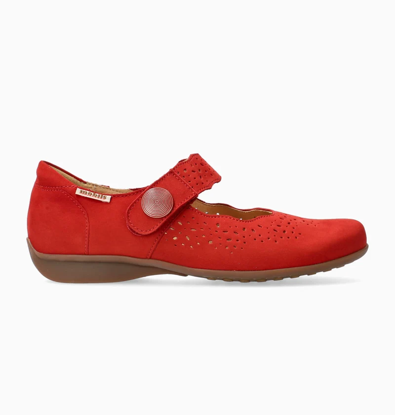 Sandales FABIENNE rouge écarlate