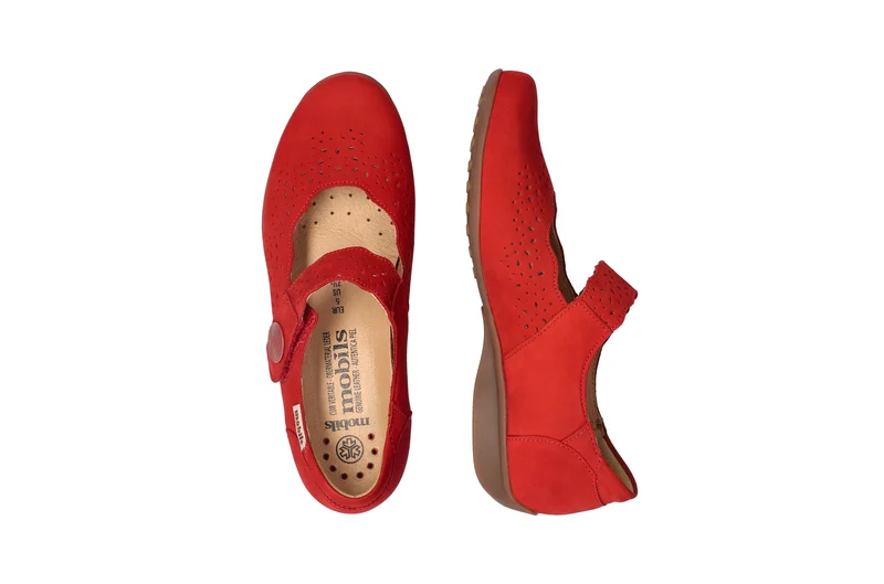 Sandales FABIENNE rouge écarlate