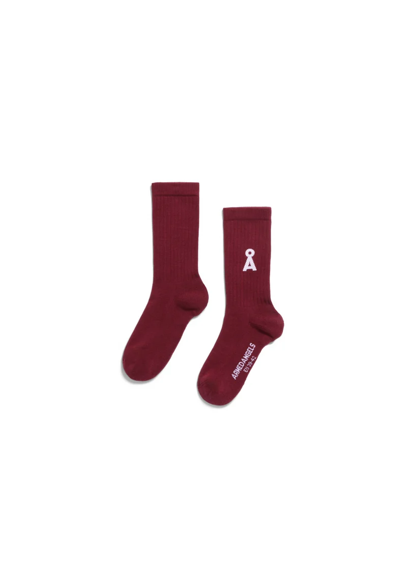 ARMEDANGELS Saamus Bold Socks W velvet red