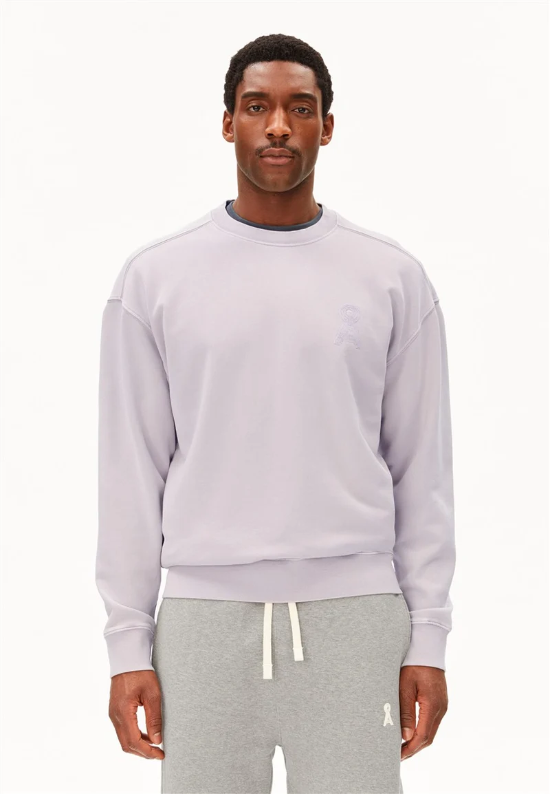 ARMEDANGELS Iconic Å Gmt Dye Sweatshirt moonlit lilac washed