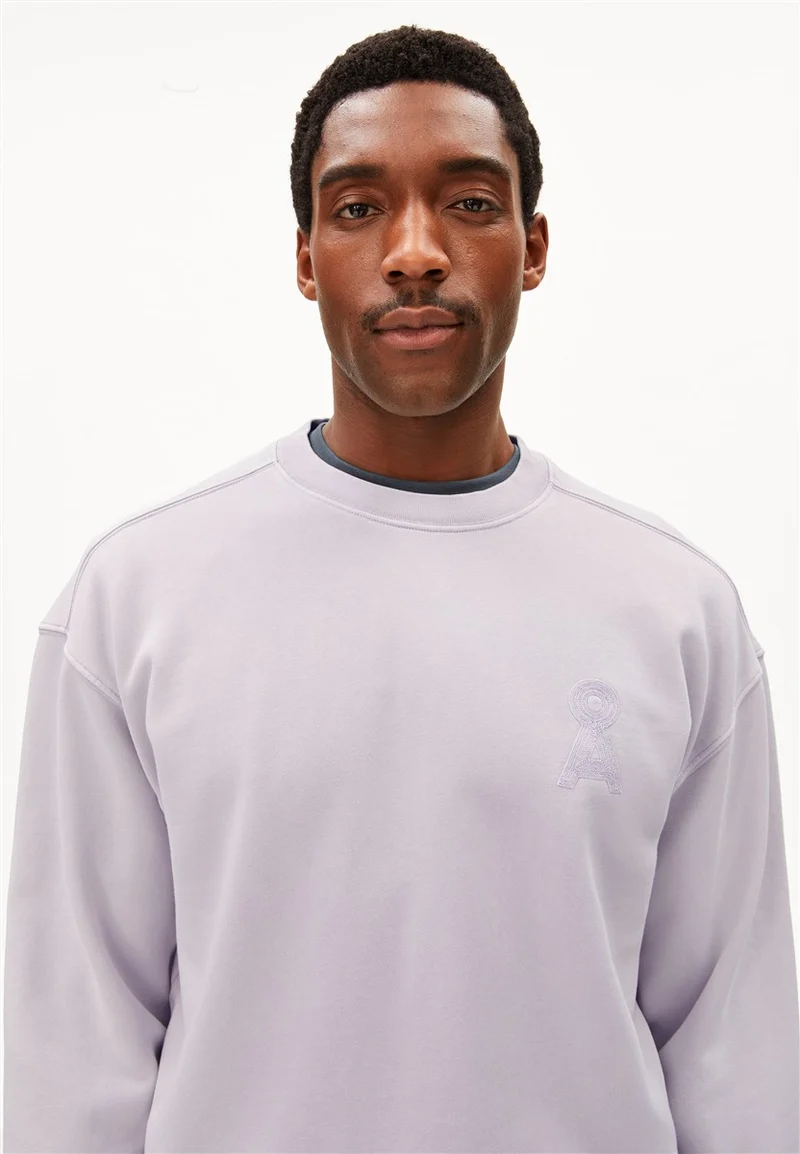 ARMEDANGELS Iconic Å Gmt Dye Sweatshirt moonlit lilac washed