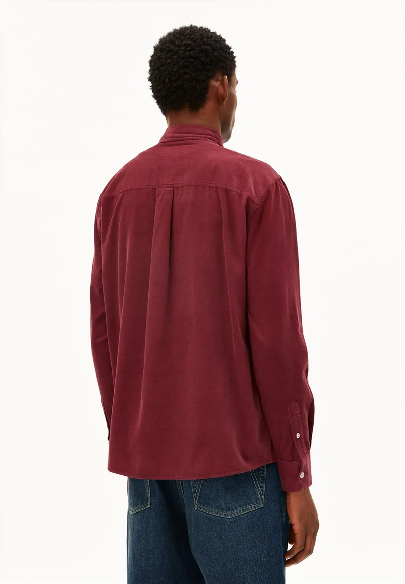 ARMEDANGELS Corduroy Longsleeve Shirt velvet red