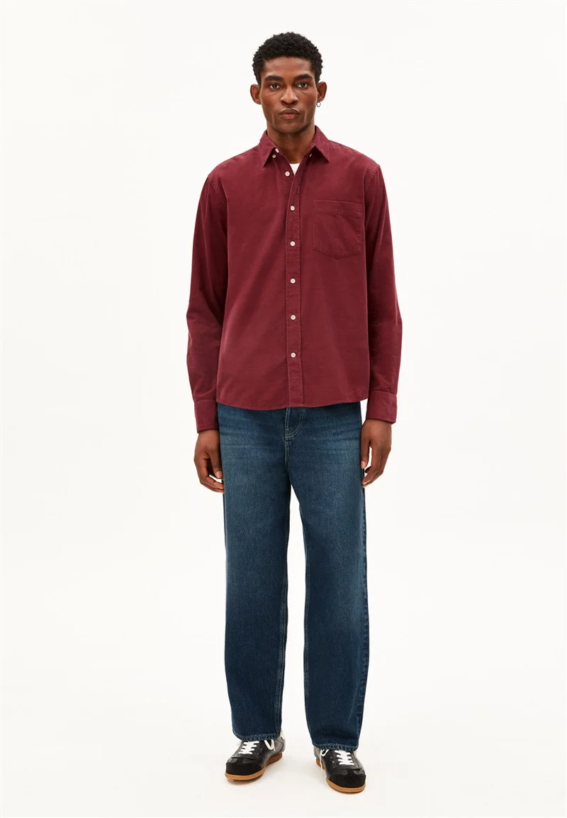 ARMEDANGELS Corduroy Longsleeve Shirt velvet red