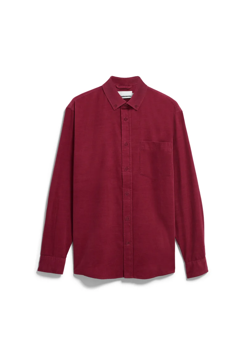ARMEDANGELS Corduroy Longsleeve Shirt velvet red