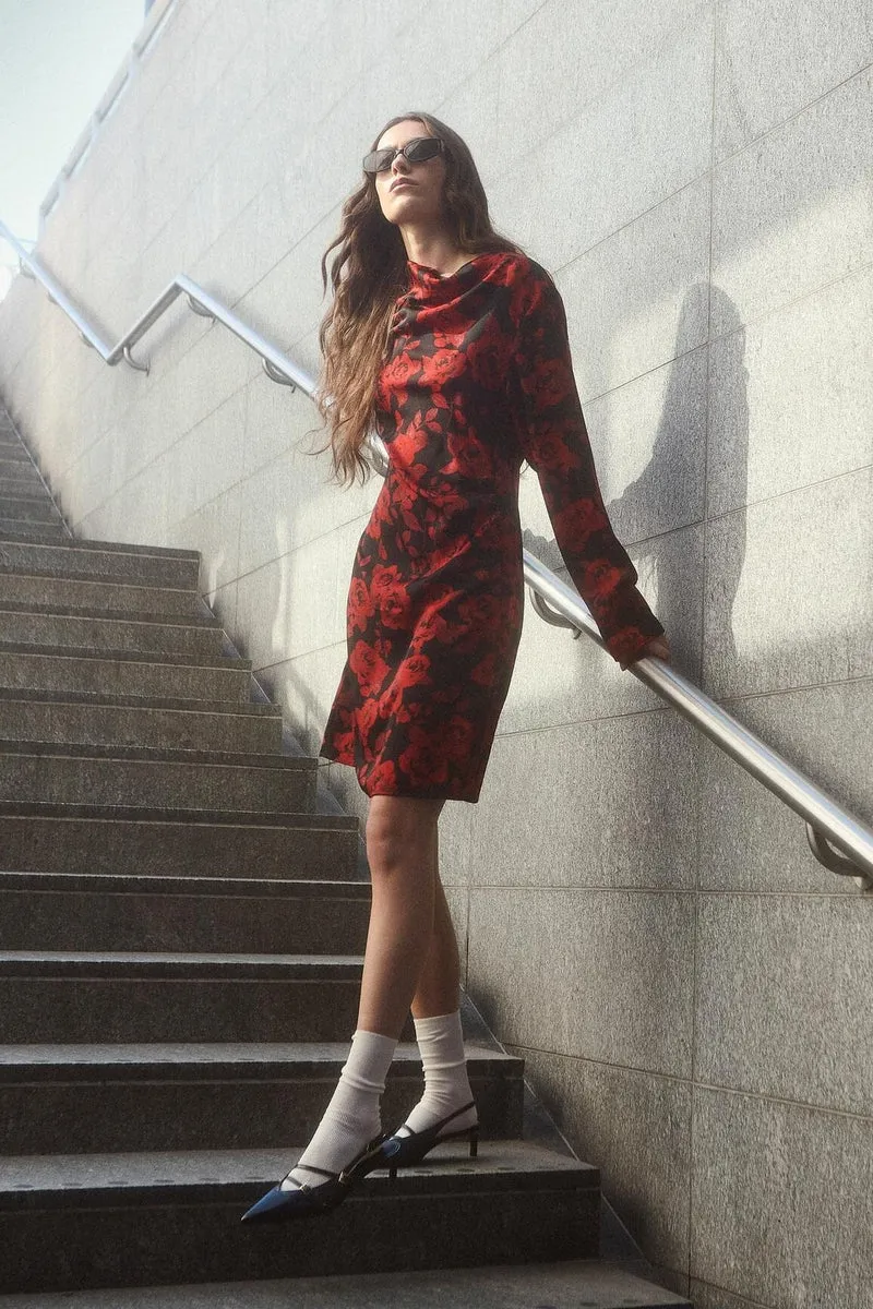 Modström - Ruthiemd Print Dress 58800 - 11967 - Racing Rose