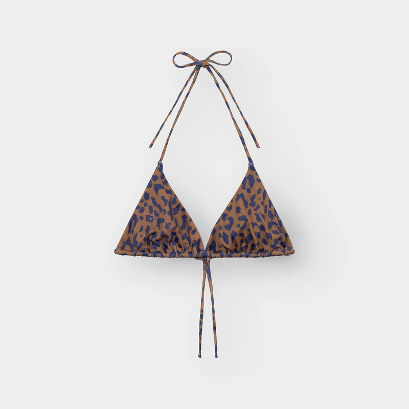 DEDICATED Bikini Top Yxlan Leopard Light Brown