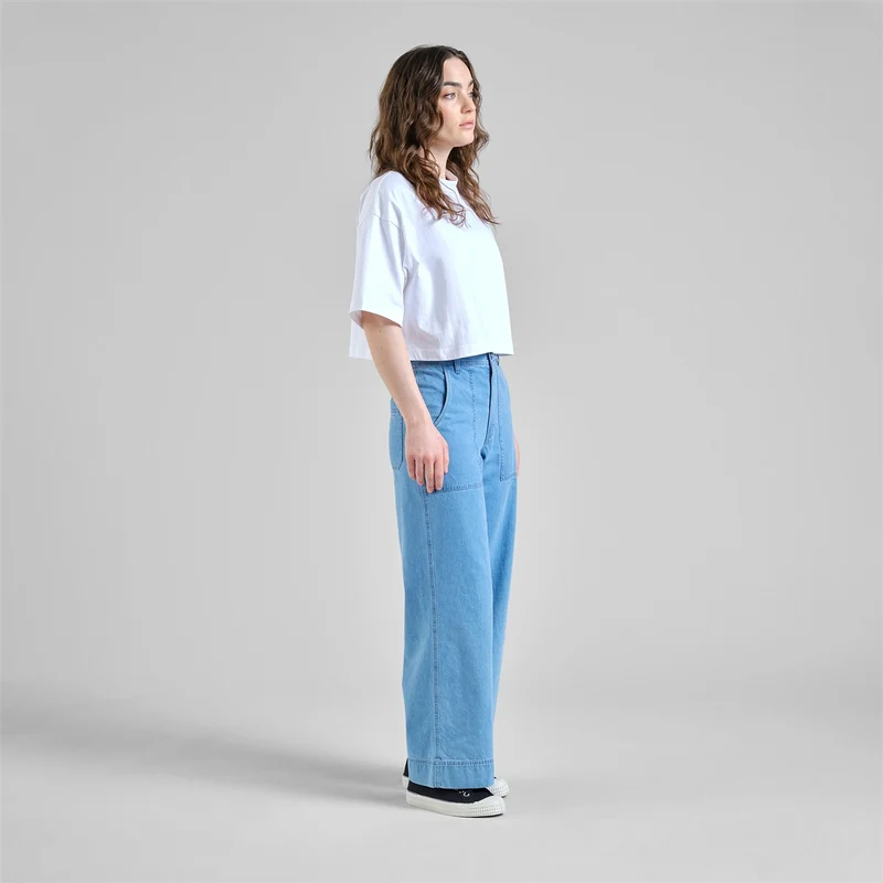 DEDICATED Workwear Pants Vara Denim Light Blue