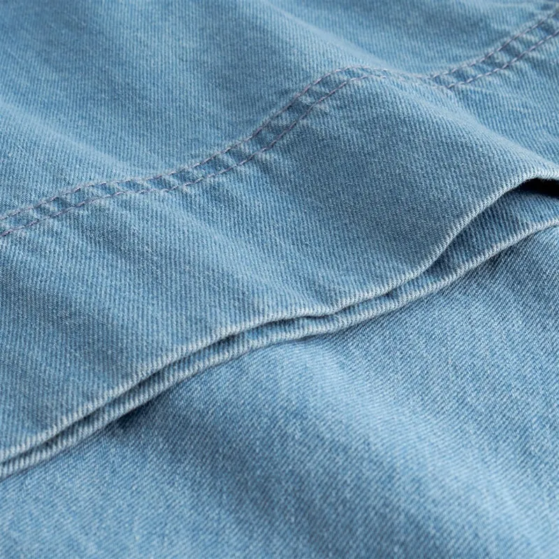 DEDICATED Workwear Pants Vara Denim Light Blue