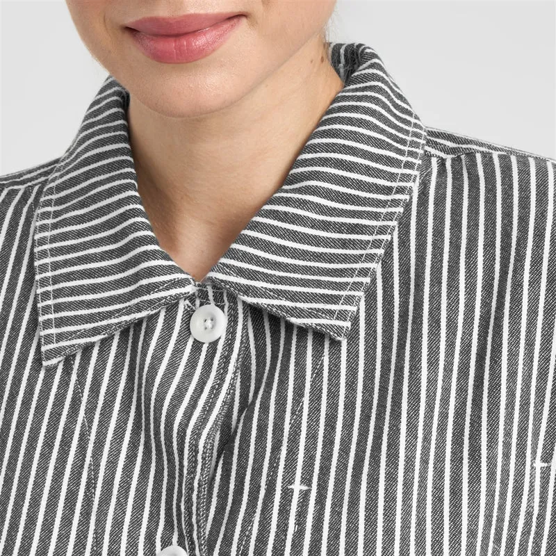 DEDICATED Jacket Stiby Work Stripe Blue