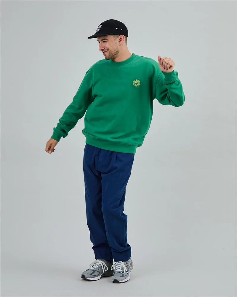 BRAVA Asis Percales Daisy Sweatshirt green