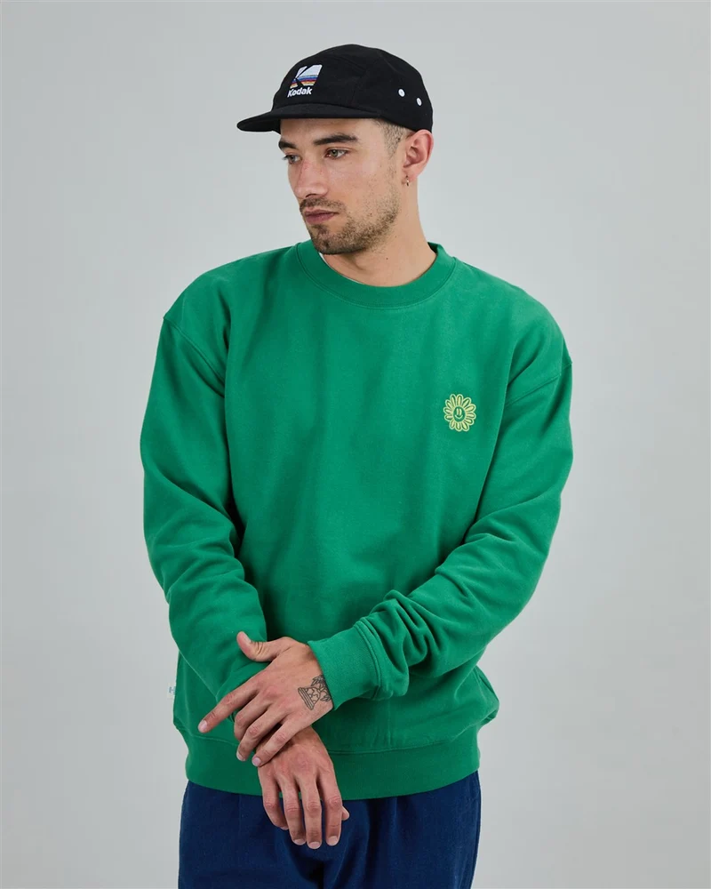 BRAVA Asis Percales Daisy Sweatshirt green