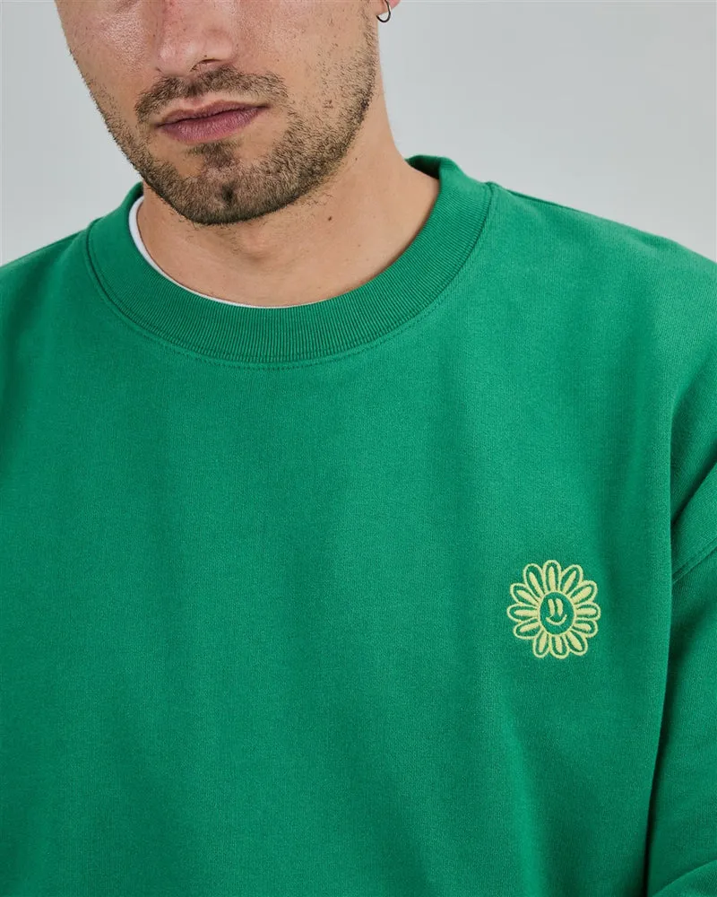 BRAVA Asis Percales Daisy Sweatshirt green