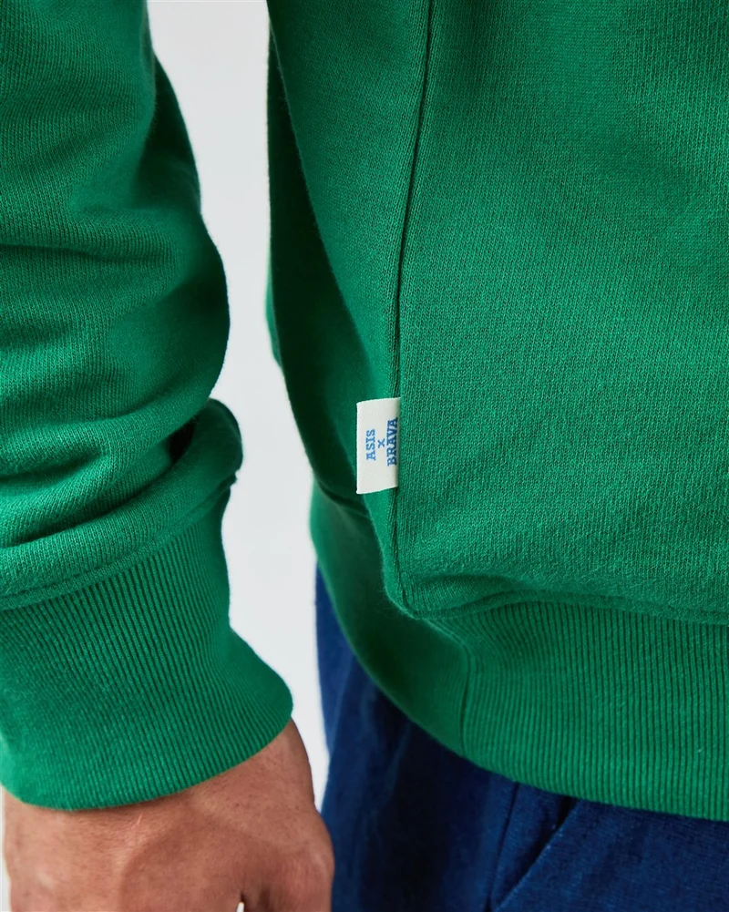 BRAVA Asis Percales Daisy Sweatshirt green