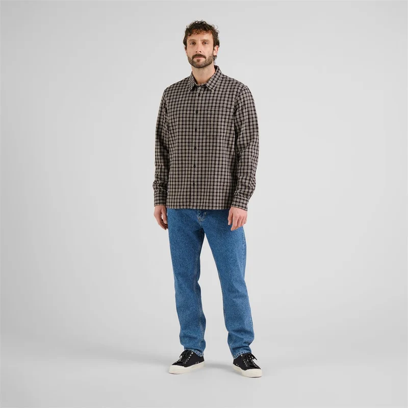 DEDICATED Shirt Rute Flannel Check Black
