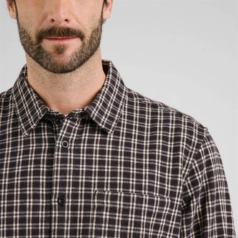 DEDICATED Shirt Rute Flannel Check Black