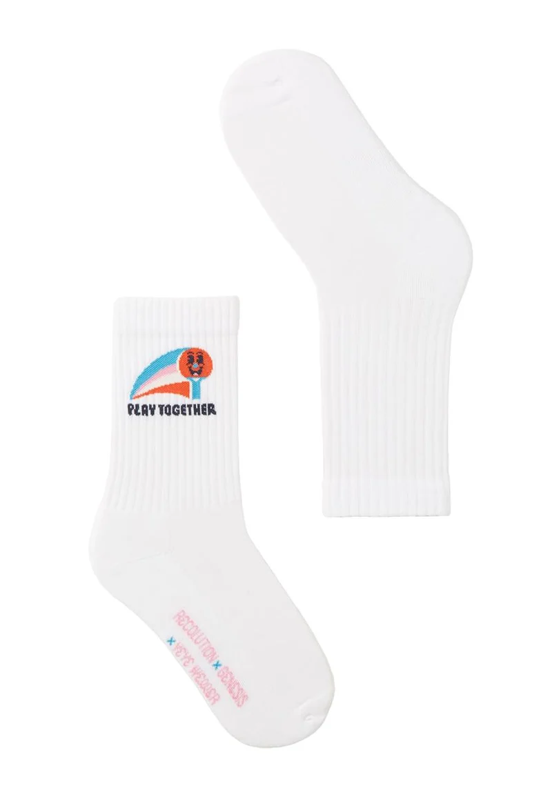 RECOLUTION Play Together Socks white