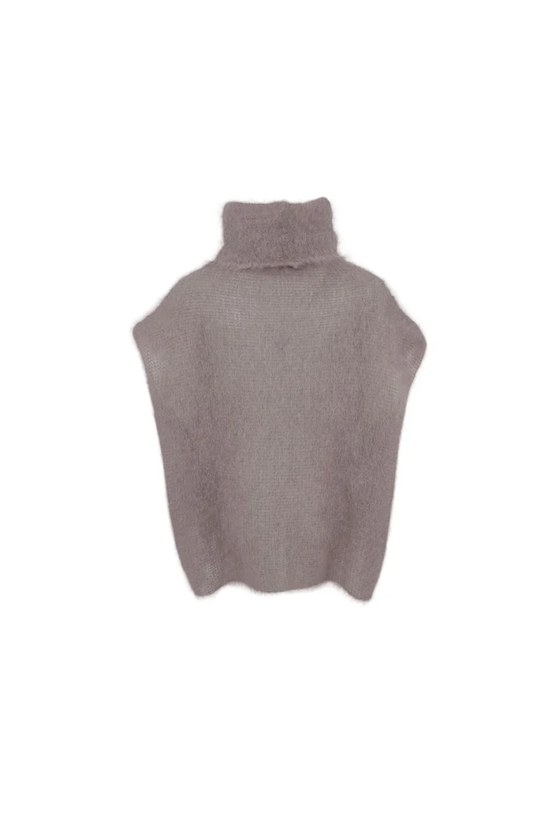 Black Colour - Bcbjoerk Rollneck Vest 1216 - Taupe