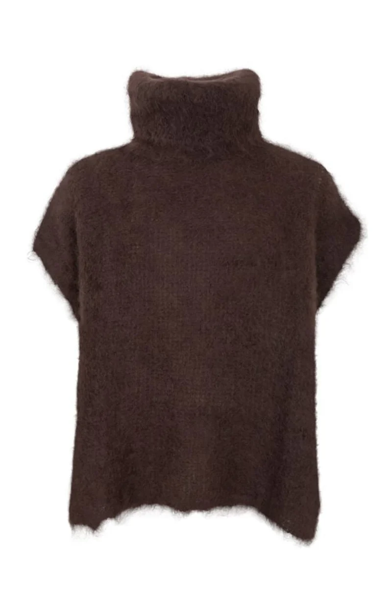 Black Colour - Bcbjoerk Rollneck Vest 1216 - Coffee