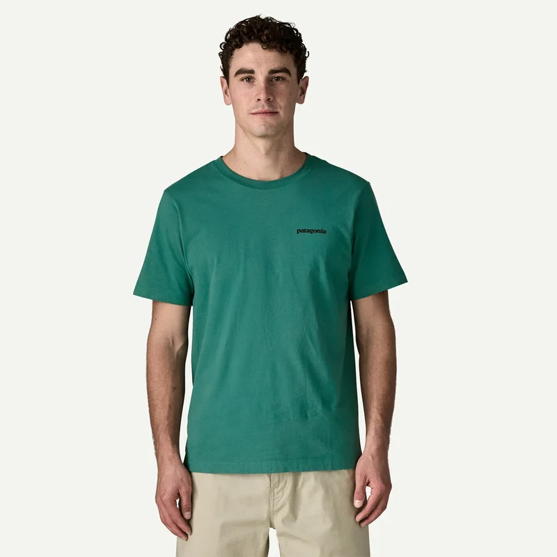 PATAGONIA Men's P-6 Logo T-Shirt coal orange