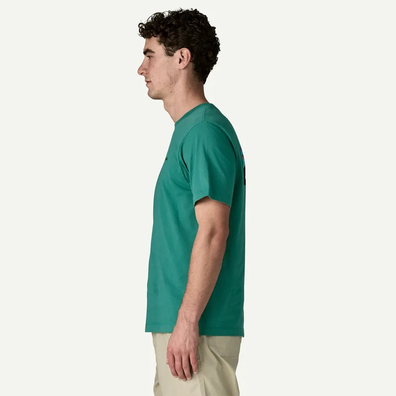 PATAGONIA Men's P-6 Logo T-Shirt coal orange