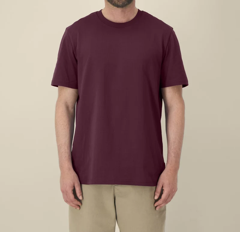 FAIRFITTERS Basic T-Shirt Unisex 2.0 deep plum