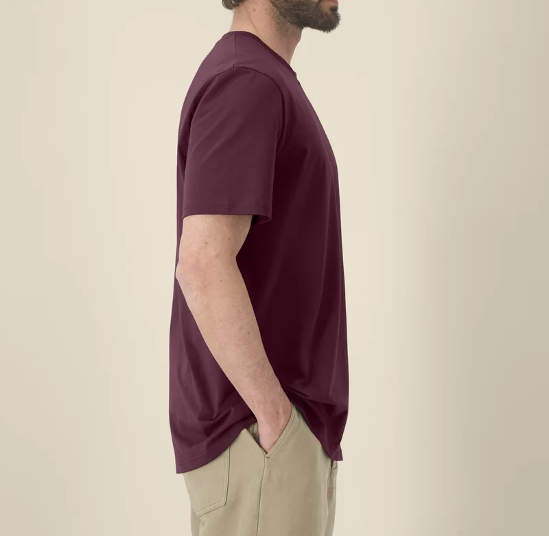 FAIRFITTERS Basic T-Shirt Unisex 2.0 deep plum