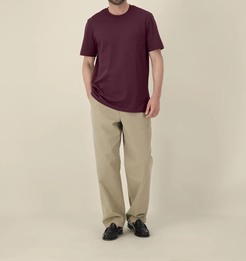 FAIRFITTERS Basic T-Shirt Unisex 2.0 deep plum