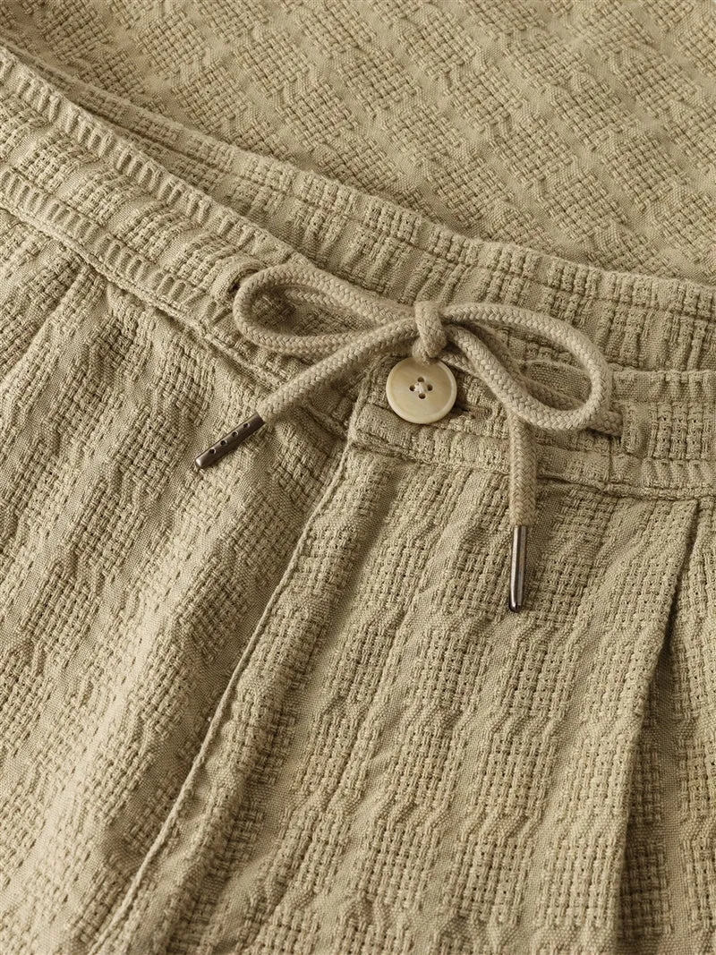 KNOWLEDGE COTTON APPAREL Fig Loose Structure Pants twill
