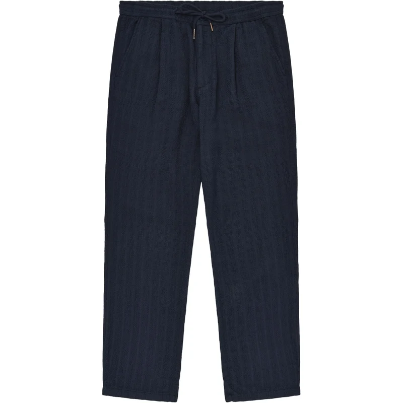 KNOWLEDGE COTTON APPAREL Fig Loose Structure Pants night sky
