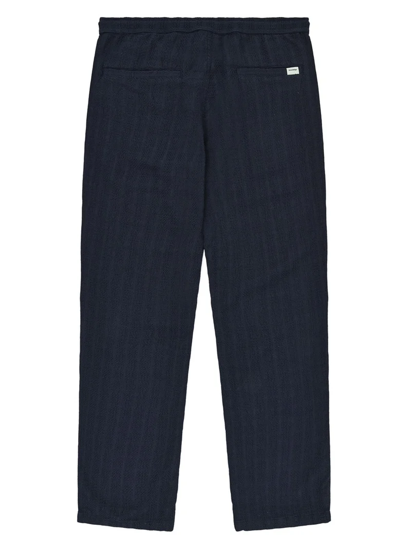 KNOWLEDGE COTTON APPAREL Fig Loose Structure Pants night sky