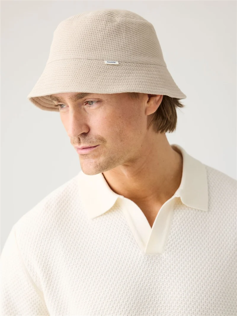 KNOWLEDGE COTTON APPAREL Knitted Polo egret