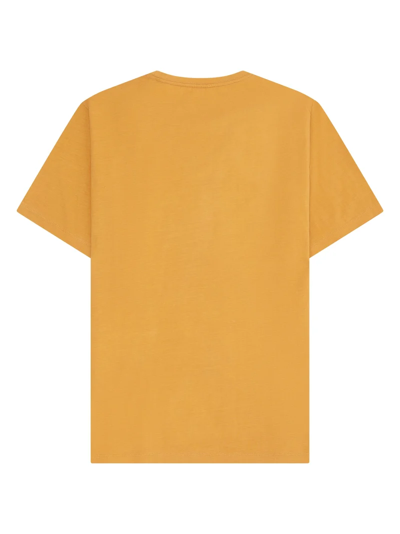 KNOWLEDGE COTTON APPAREL Basic T-Shirt amber gold