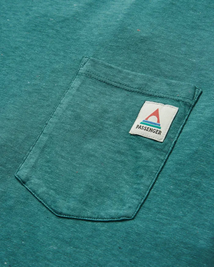 PASSENGER Heritage Recycled Relaxed Fit T-Shirt deep ocean marl