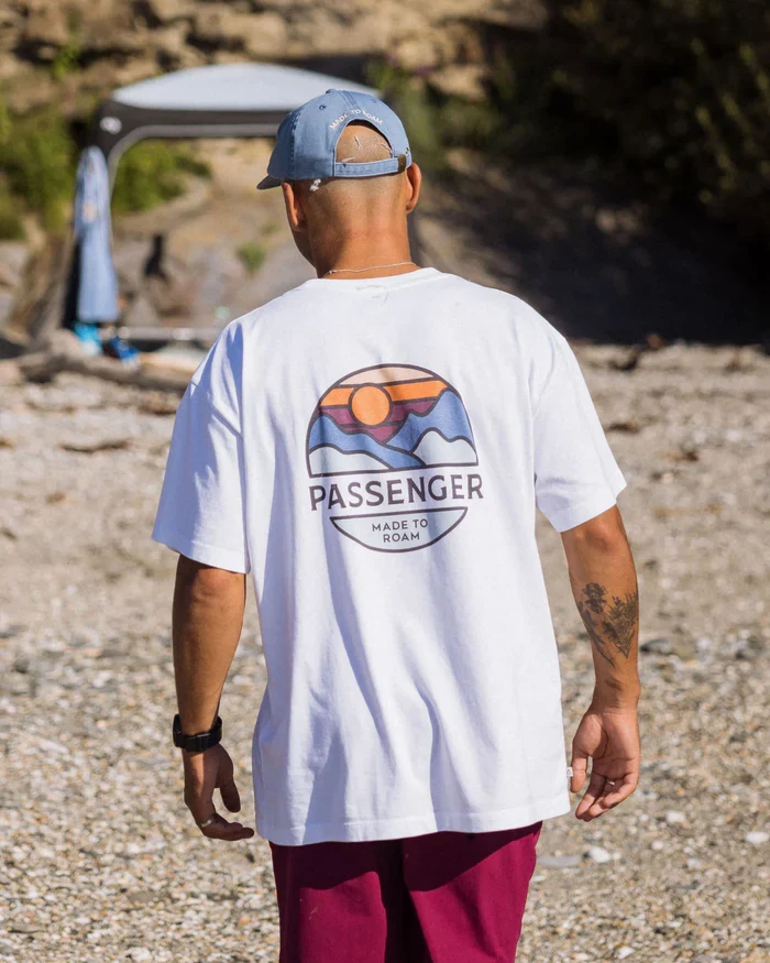 PASSENGER Laidback Recycled Cotton Relaxed Fit T-Shirt white
