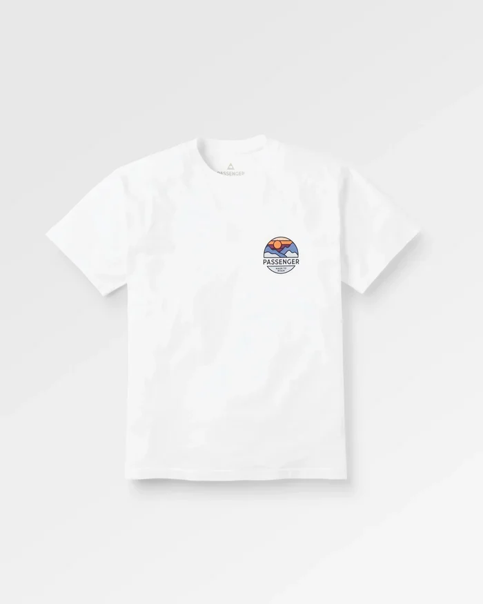 PASSENGER Laidback Recycled Cotton Relaxed Fit T-Shirt white